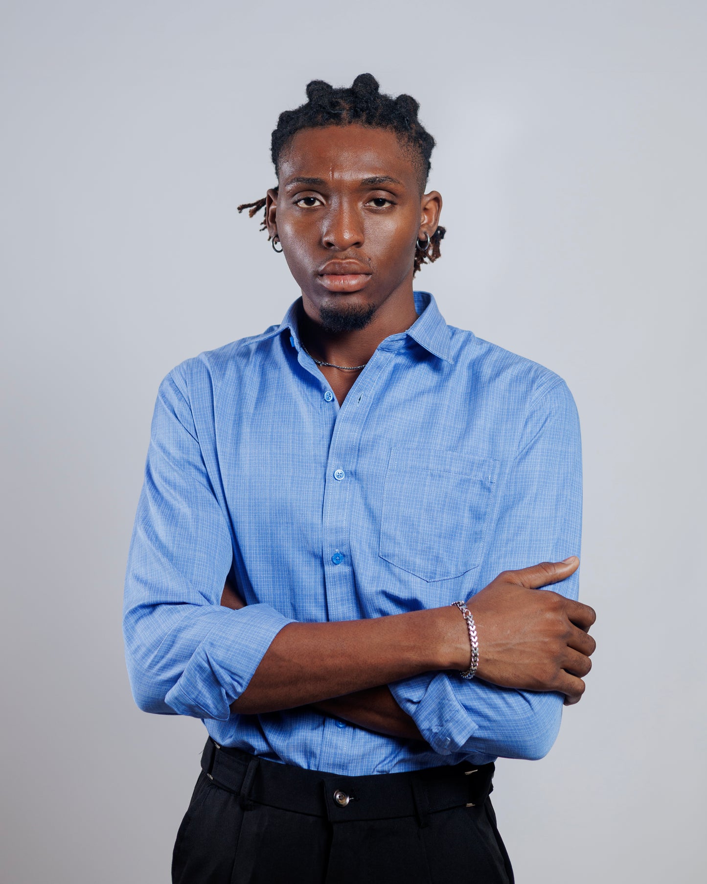 DNB Carlton Shirt in Light Blue