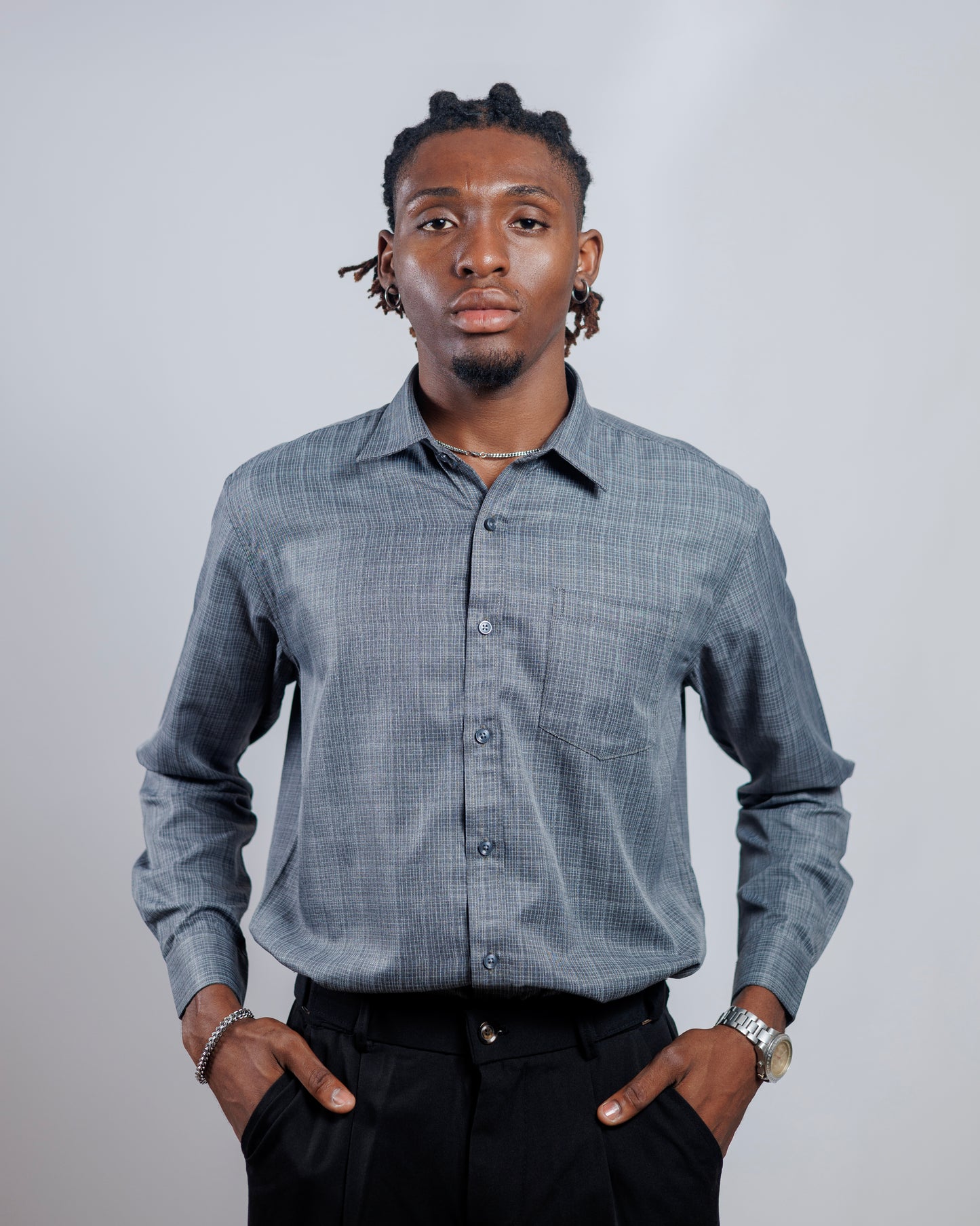 DNB Carlton Shirt in Grey