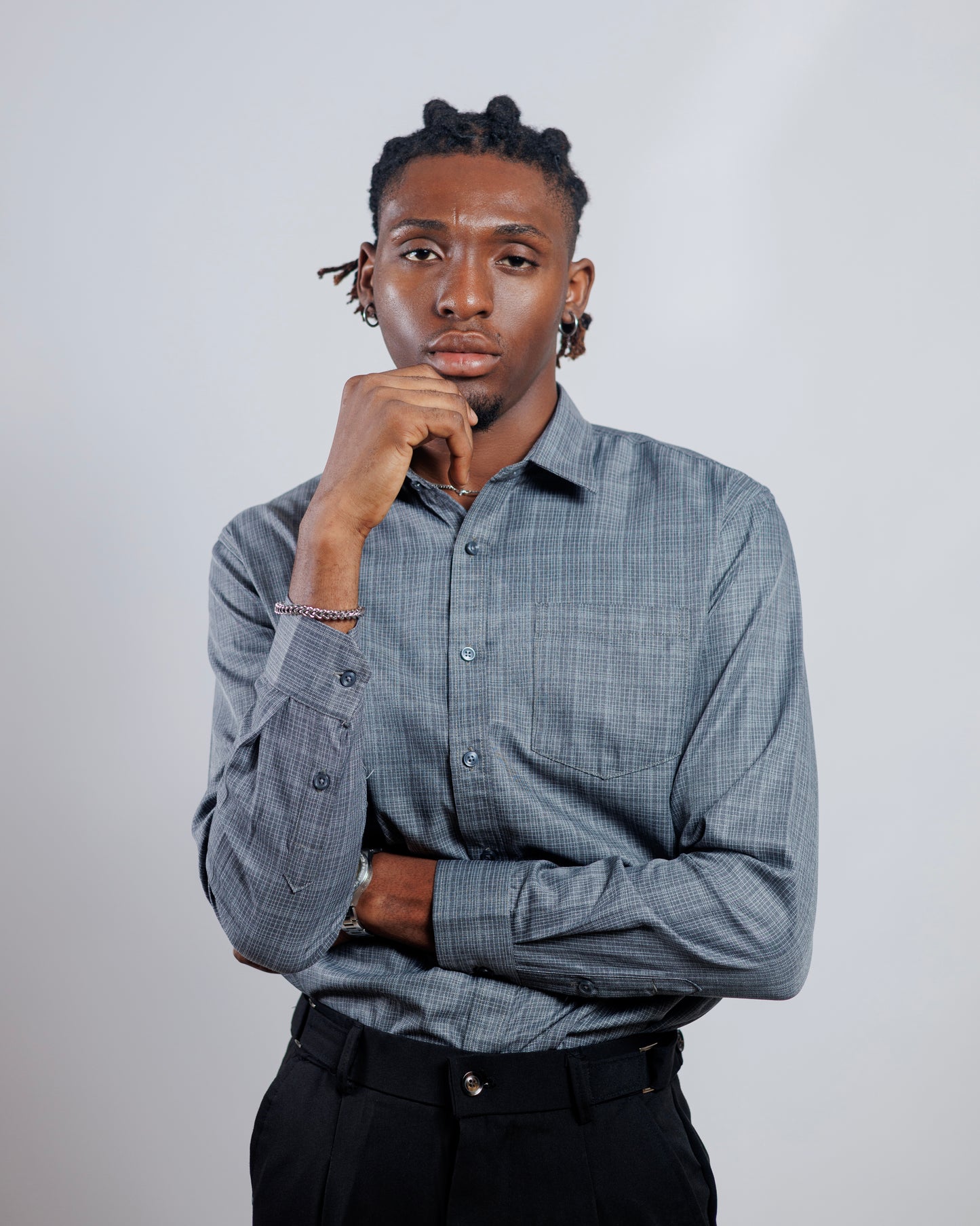 DNB Carlton Shirt in Grey