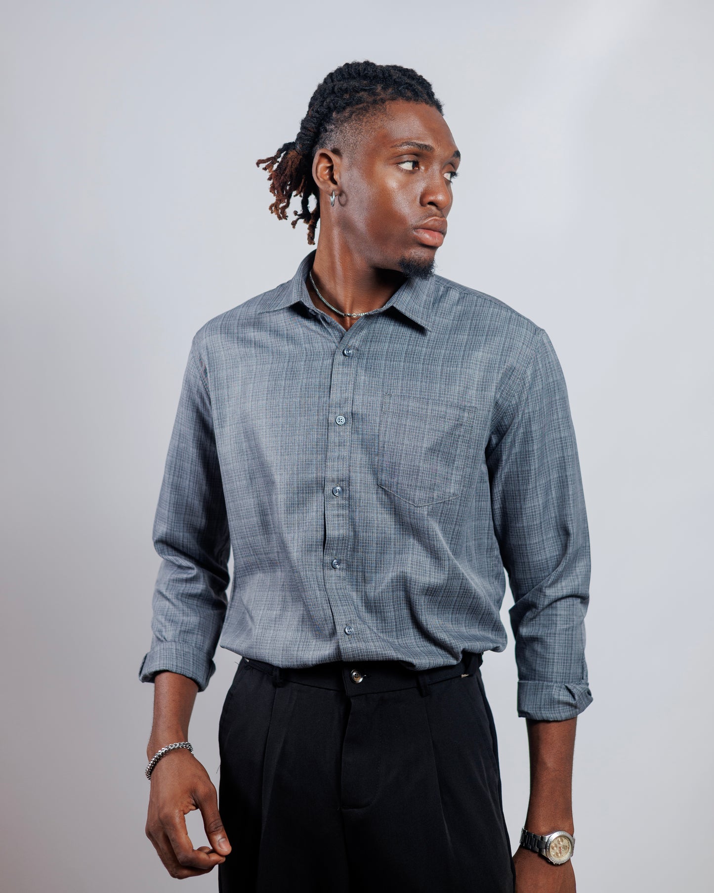 DNB Carlton Shirt in Grey