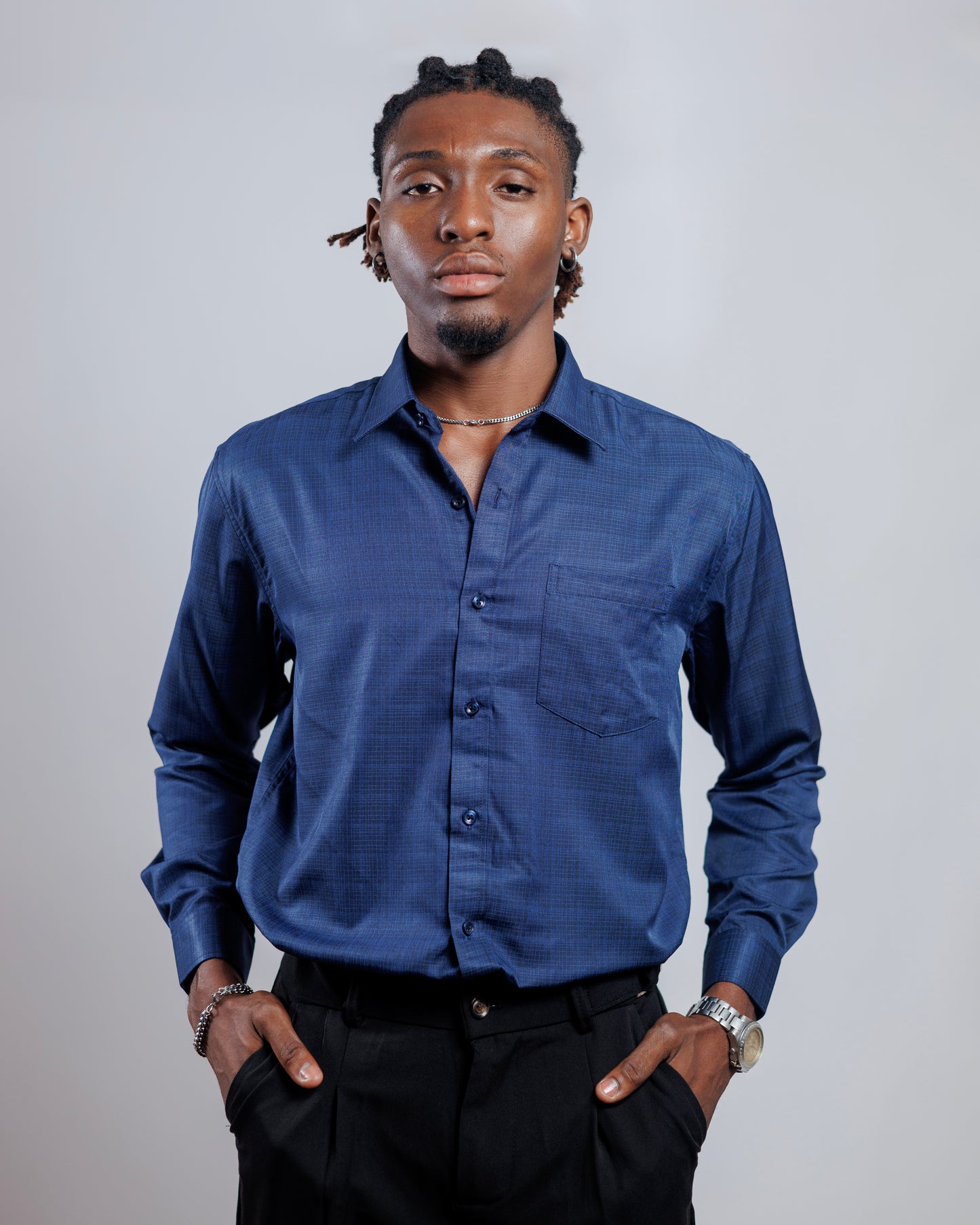 DNB Carlton Shirt in Navy