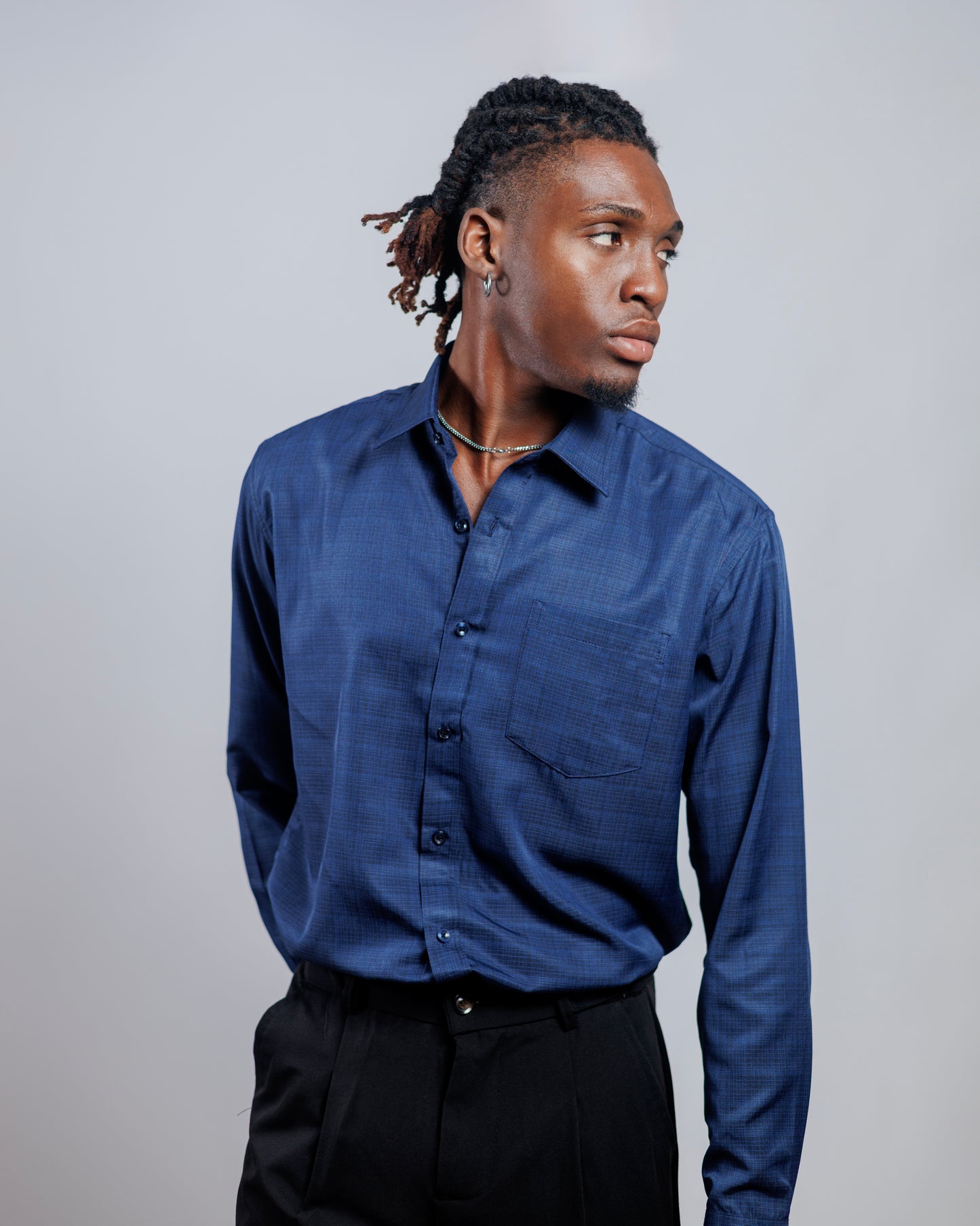 DNB Carlton Shirt in Navy