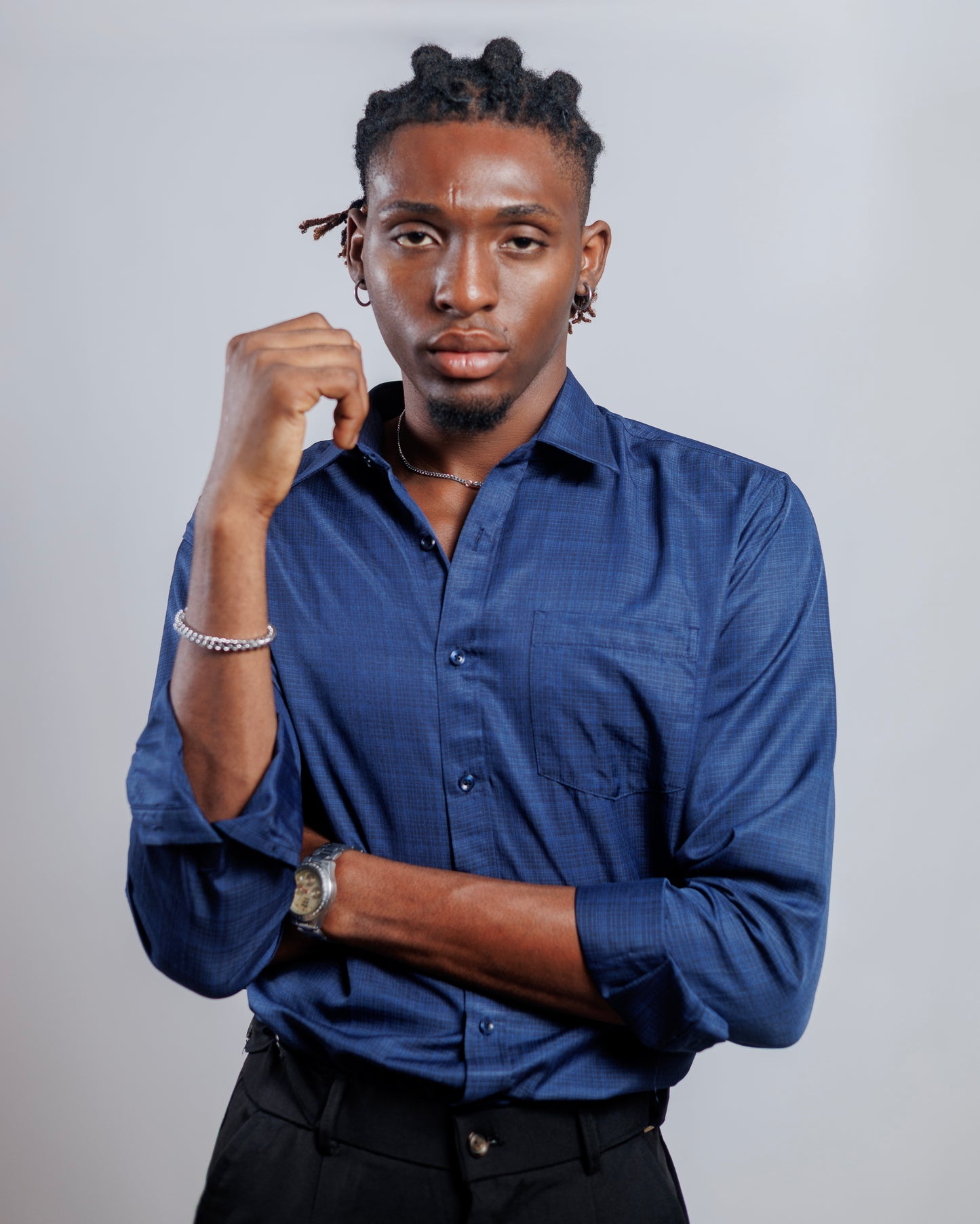 DNB Carlton Shirt in Navy