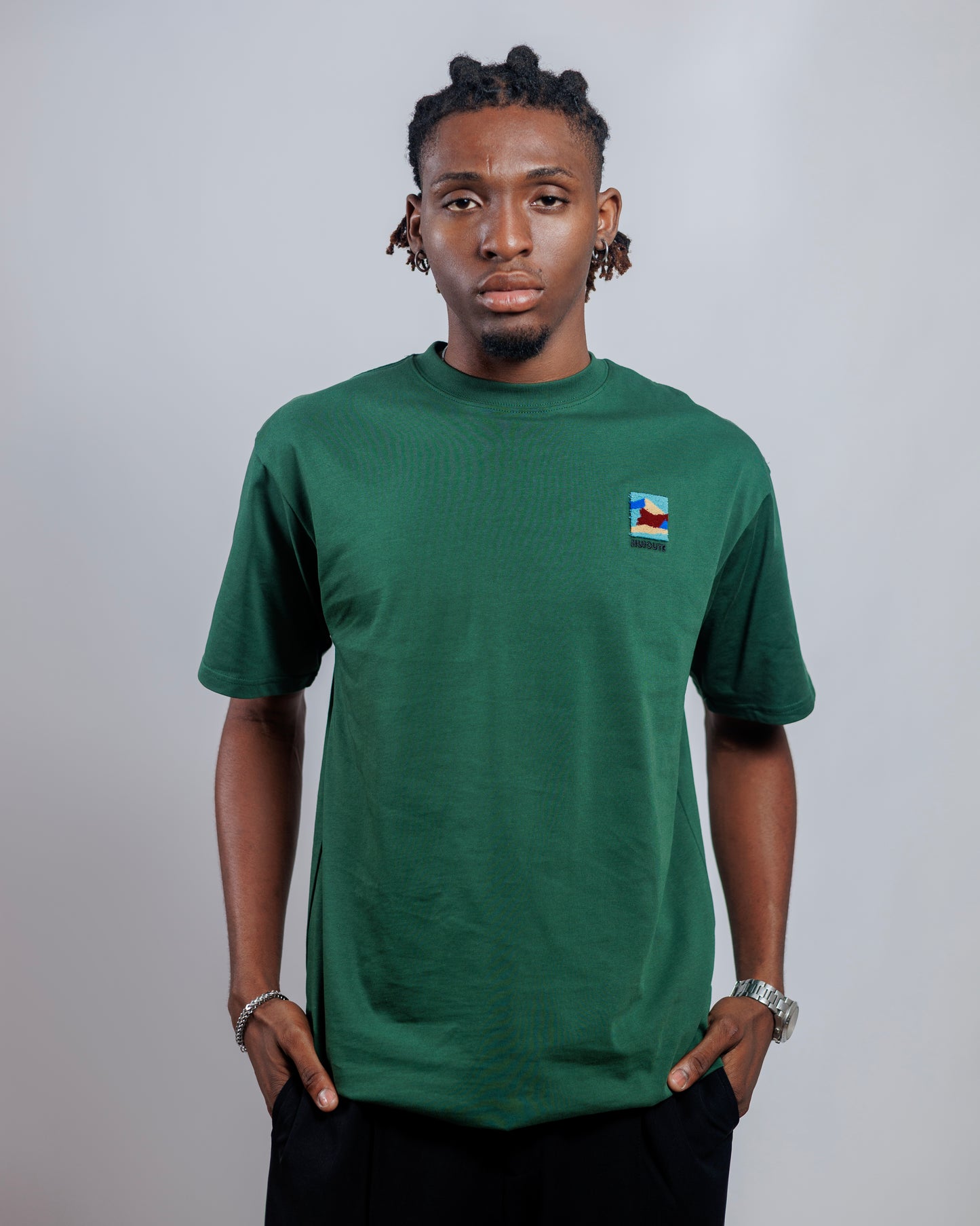 Old Eagle Vista Tee in Forest Green