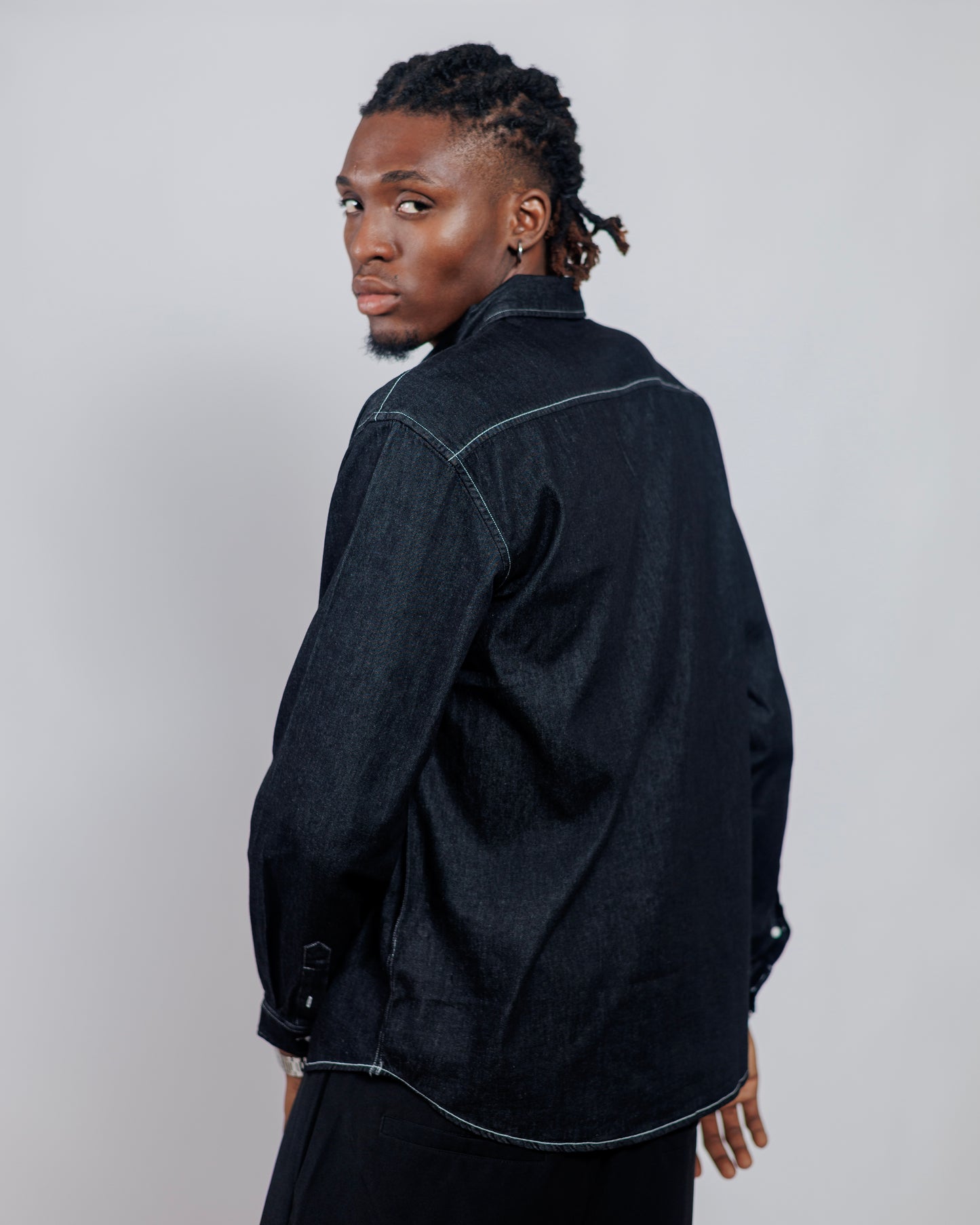 Ood Denim Shirt in Black Wash