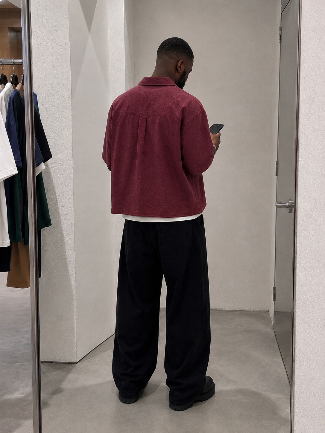 Ood Boxy Cropped Shirt