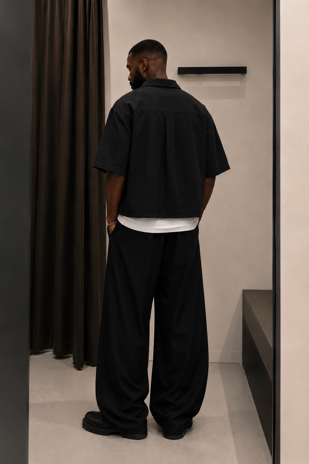 Ood Boxy Cropped Shirt