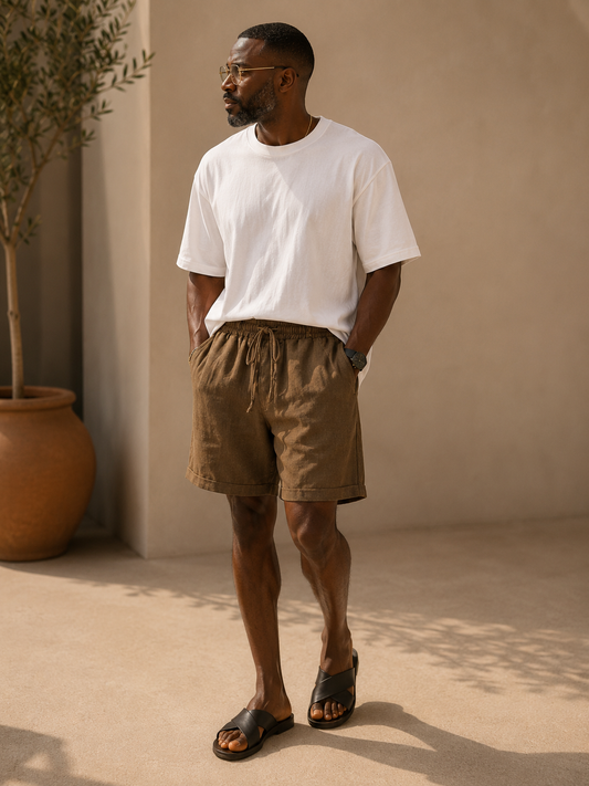 Ood Relaxed Linen Shorts