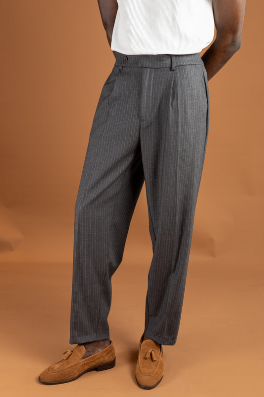 Ood Pinstripe Tailored Trousers
