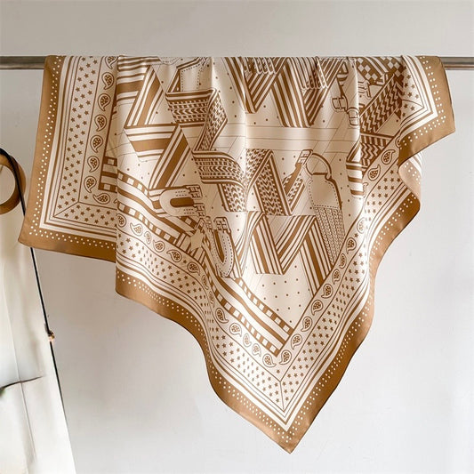 Steelwave Silk Scarf in Brown