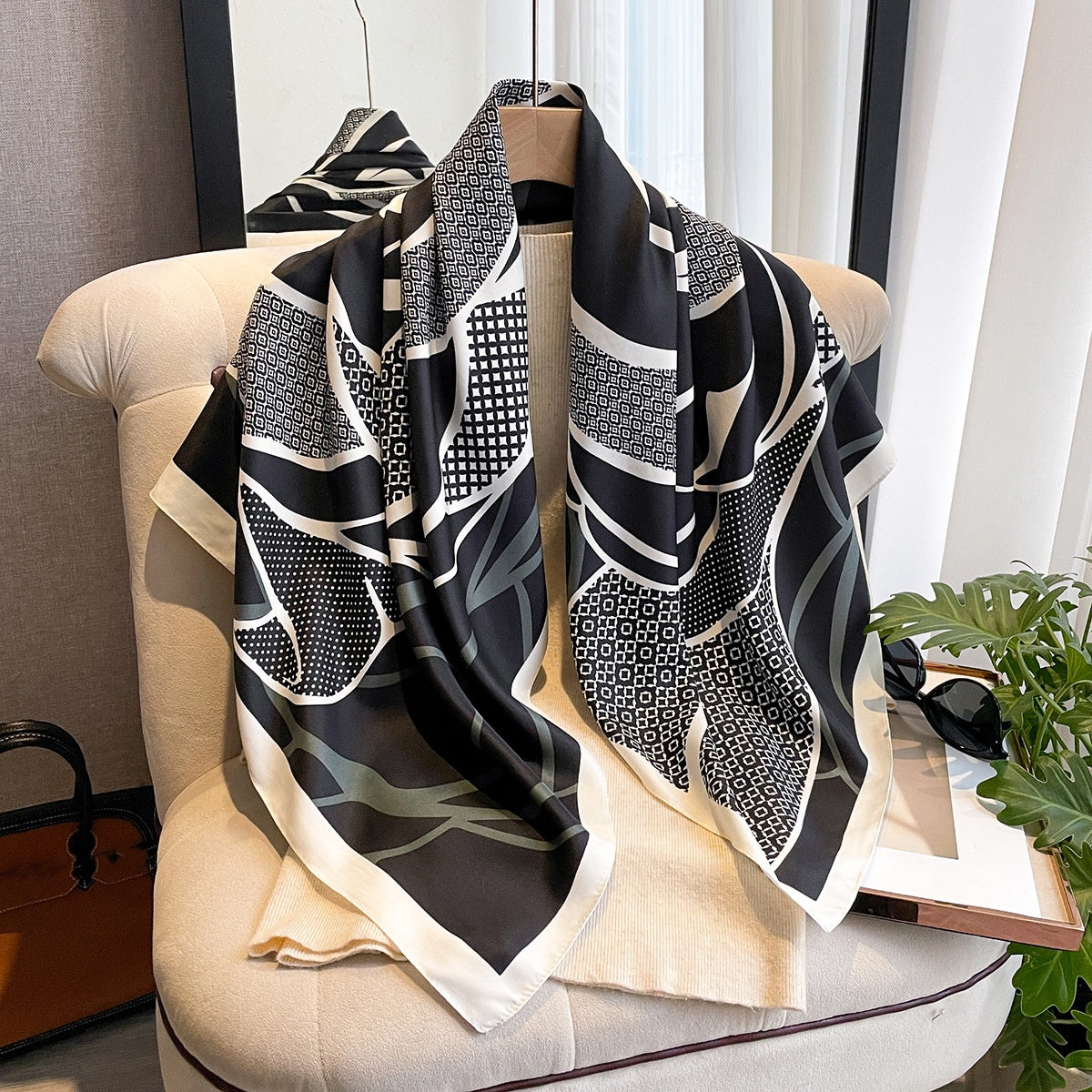 Granite Silk Scarf